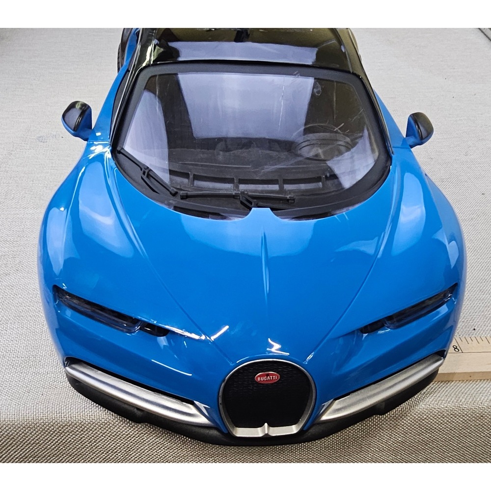 World Tech Toys Bugatti Chiron RC Car Kids Large Blue 14"‎ Supercar Untested